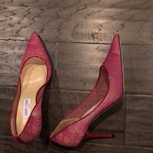 Jimmy Choo Shoes - Jimmy chop lace high heel shoes Jimmy Choo Shoes - Jimmy chop lace high heel shoes